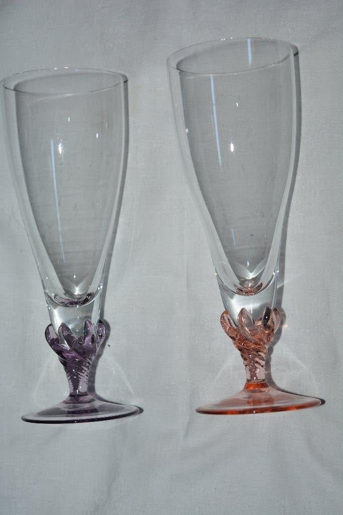Archivo, 2 cristaleria champagne glazen, Ophalen of Verzenden