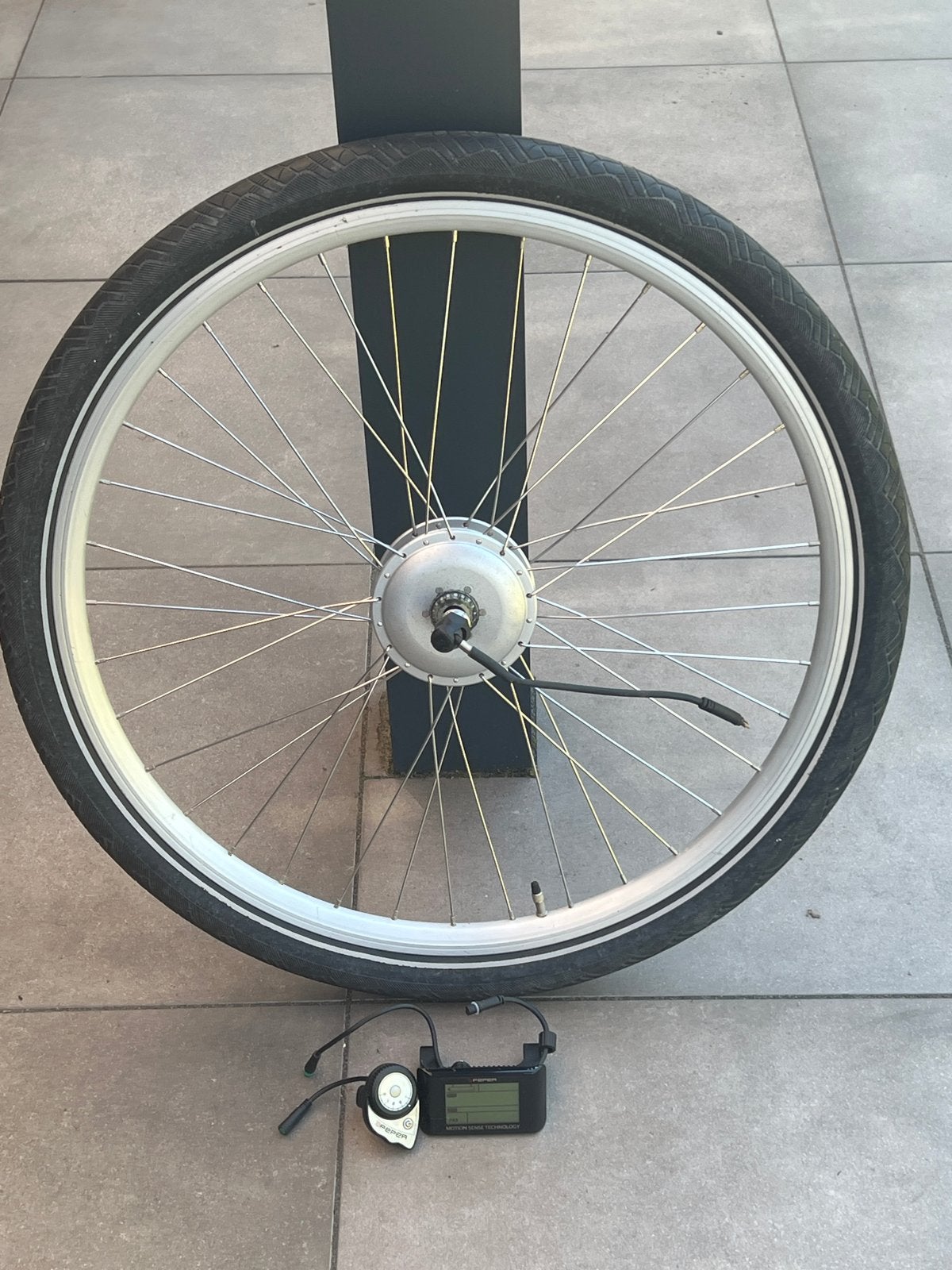 Fietswiel met motor en display - Peper Q7.2, Gebruikt, Aluminium, Ophalen, Elektrische fiets