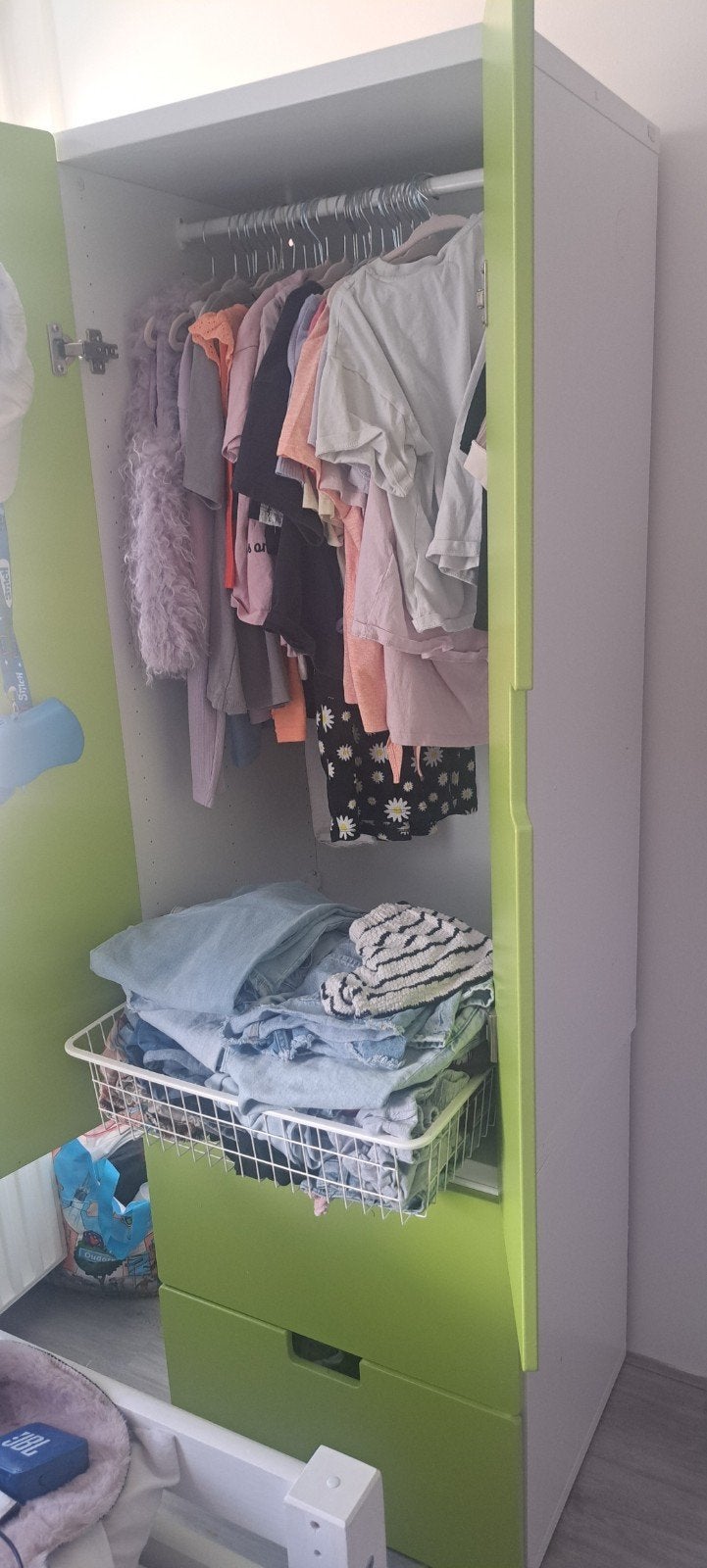IKEA groene kledingkast/ opbergkast, Huis en Inrichting, Kasten | Kledingkasten, Ophalen, Gebruikt, 50 tot 75 cm, 150 tot 200 cm