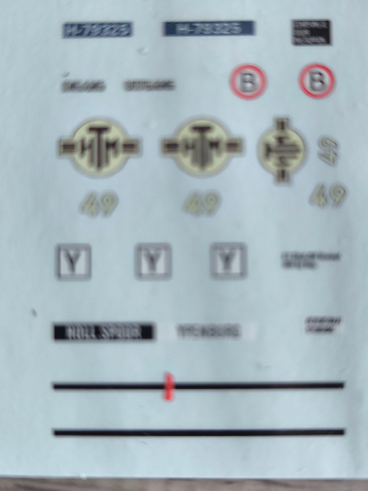 Hb model bus HTM Tram Decals - Diverse Nummers en Bestemming, Verzenden, Nieuw, Overige typen, Overige merken