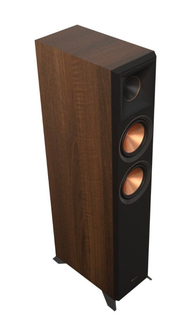 Klipsch RP-5000F II Vloerstaande Luidspreker Walnoot, Zo goed als nieuw, 120 watt of meer, Front, Rear of Stereo speakers, Ophalen