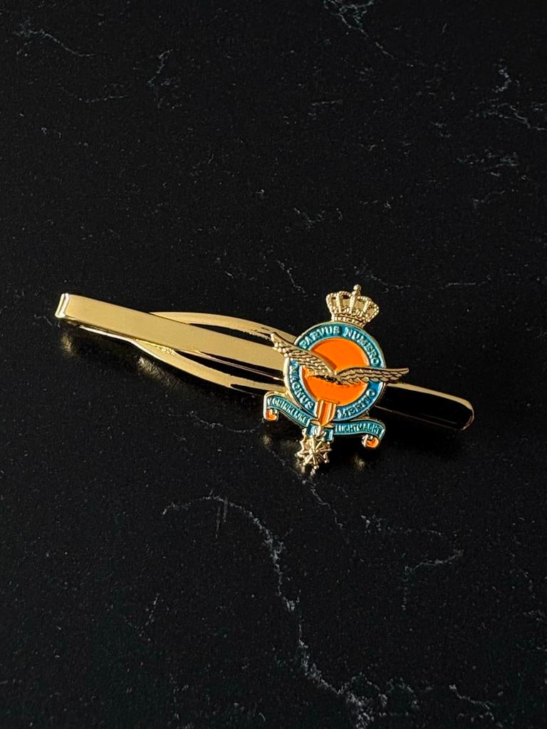 Dasspeld Koninklijke Luchtmacht (KLU) - Goudkleurig, Verzamelen, Ophalen of Verzenden, Luchtmacht