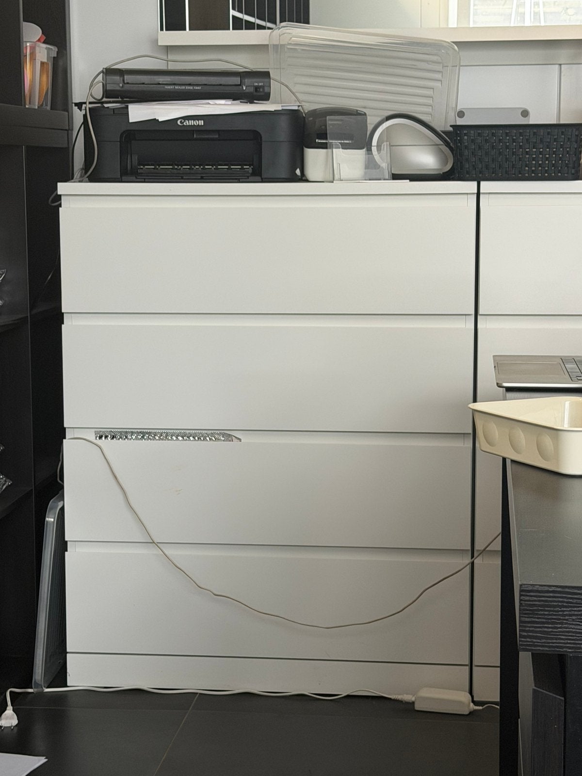 2 x malm kast, Ophalen, Zo goed als nieuw, Wit, Minder dan 100 cm