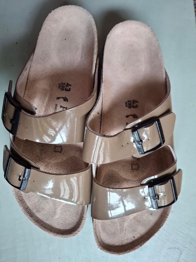 Nieuwe Papillio slippers van BIRKENSTOCK maat 43, Slippers, Beige, Nieuw, Ophalen of Verzenden