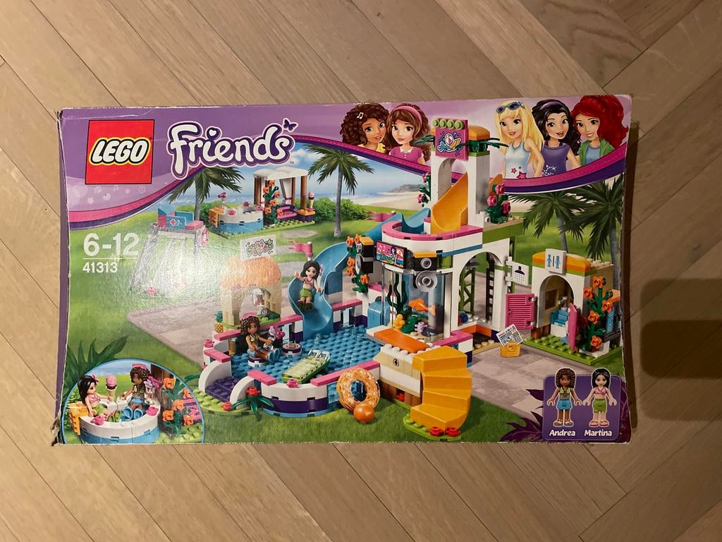 Lego Friends 41313 Heartlake Zwembad (incl. doos en boekje), Ophalen of Verzenden, Gebruikt