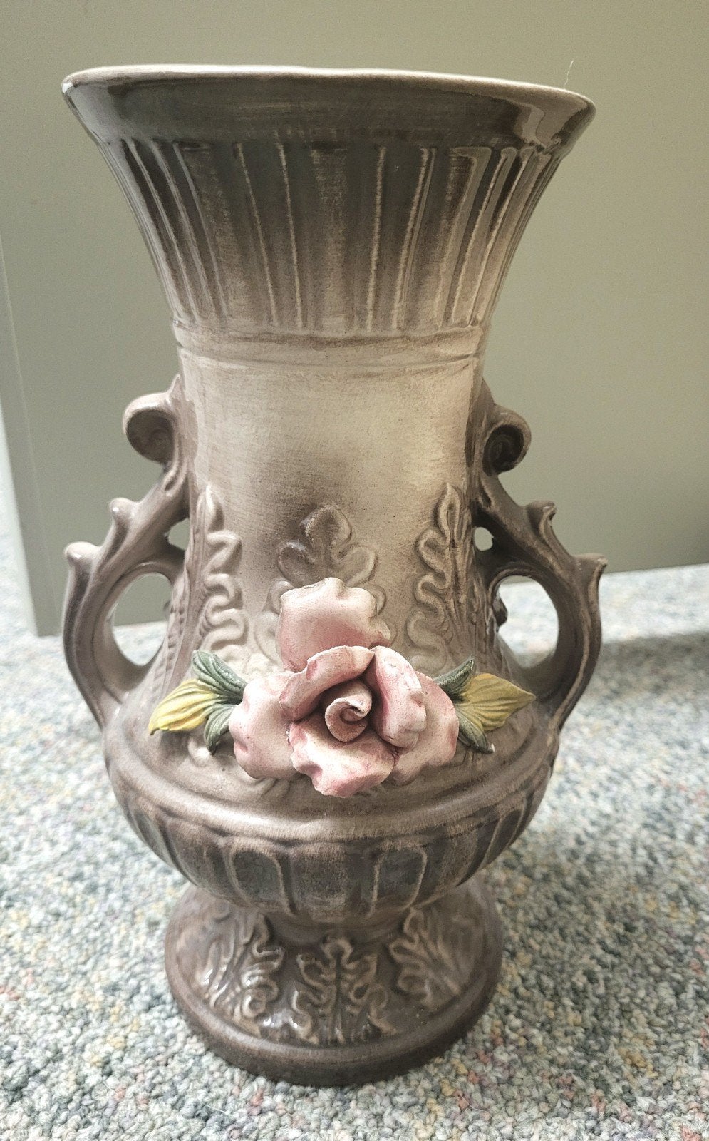 Capodimonte vaas met roos, Antiek en Kunst, Ophalen