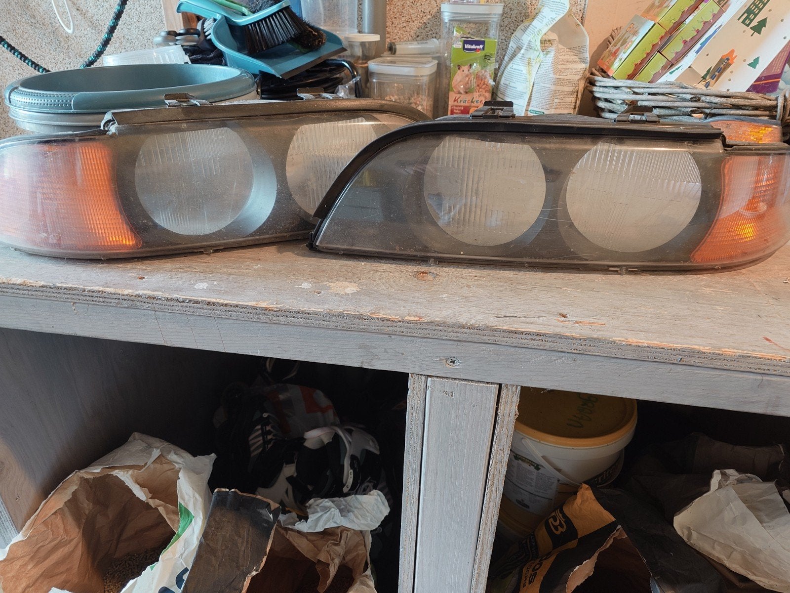 Koplampen BMW E39 - Set Links & Rechts, Ophalen of Verzenden, Gebruikt, BMW