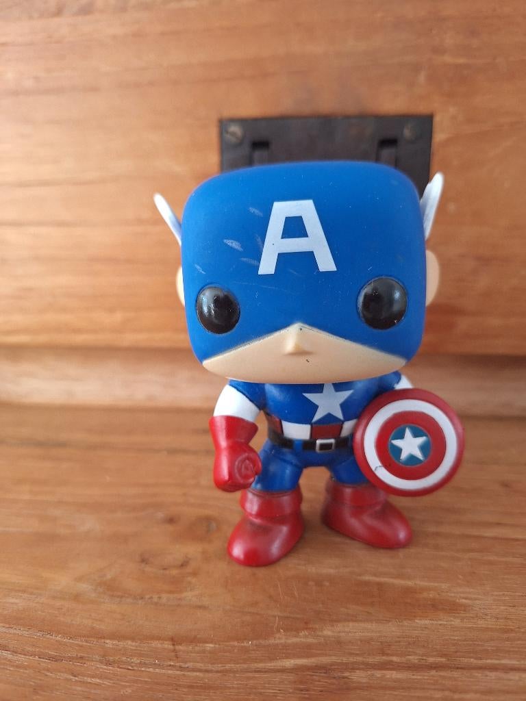 Captain America poppetje, Ophalen of Verzenden, Gebruikt