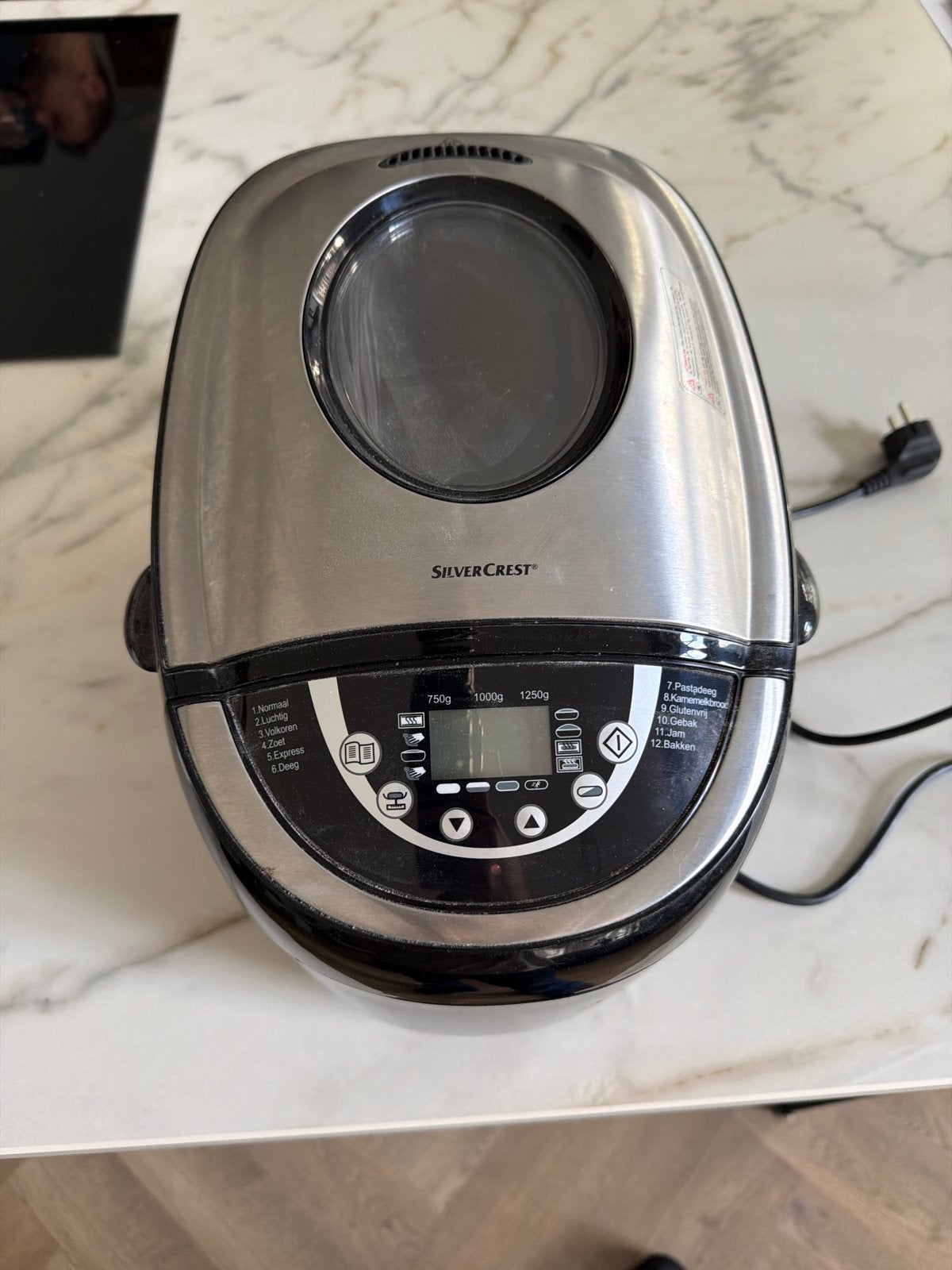 Silvercrest Broodbakmachine - Deksel zit wat los, Gebruikt, 800 tot 1200 gram deeg, Kijkvenster, Ophalen