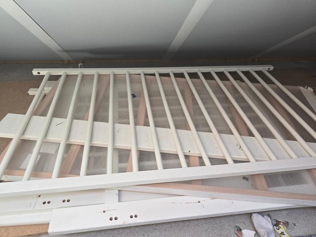 IKEA ledikant zonder schroeven, 90 cm, Eenpersoons, Wit, Ophalen of Verzenden