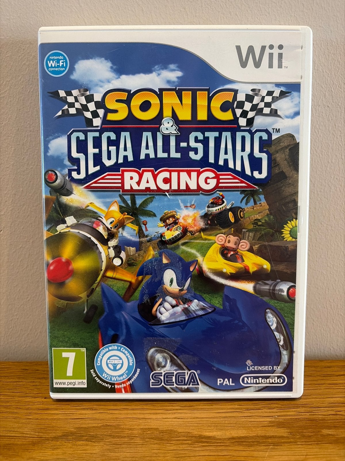 Sonic & Sega All-Stars Racing - Nintendo Wii, Gebruikt, ., Racen en Vliegen, Eén computer
