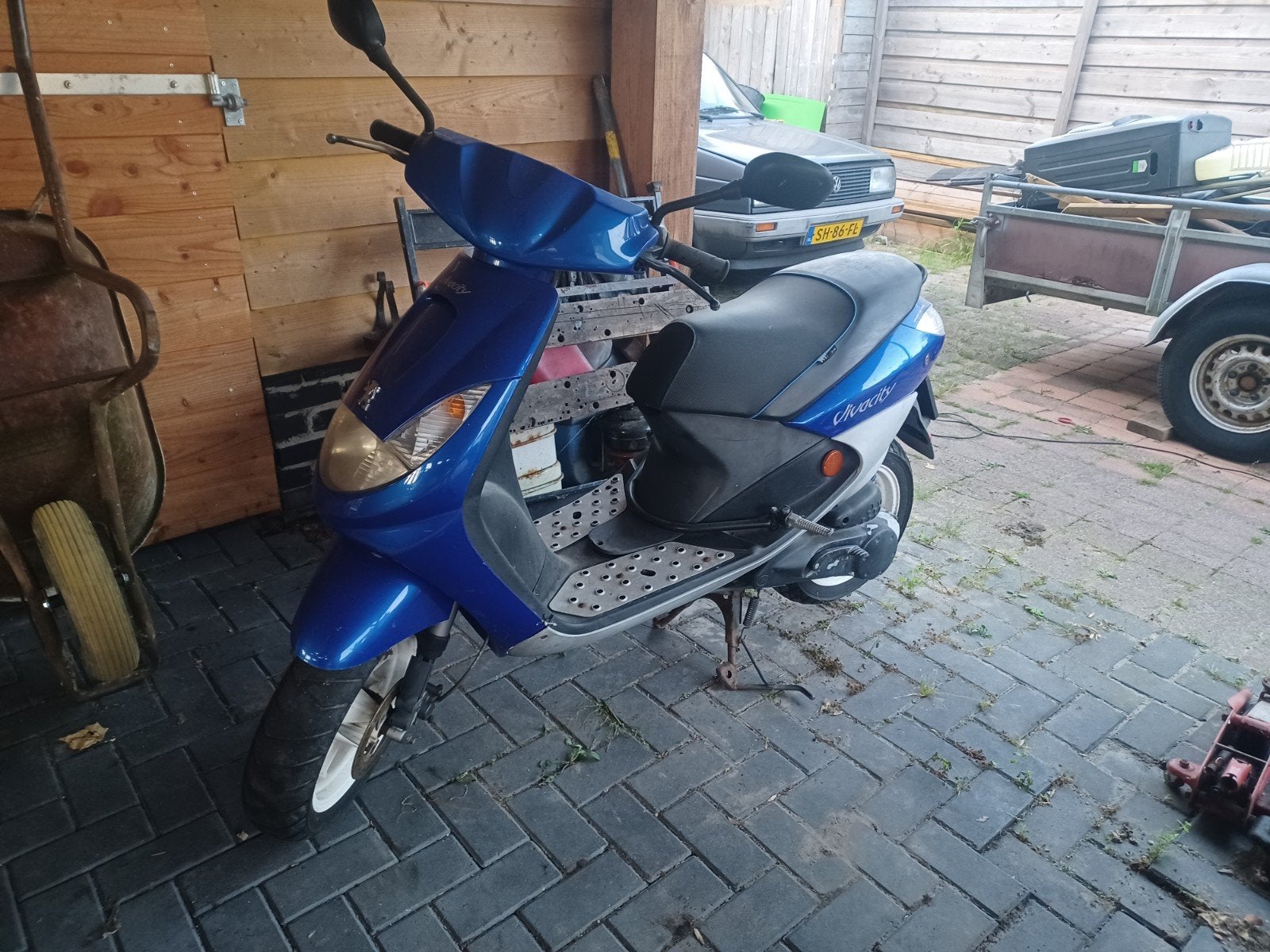 Peugeot Vivacity Scooter - Blauw, Fietsen en Brommers, Scooters | Peugeot, Ophalen, Gebruikt, Benzine, Vivacity