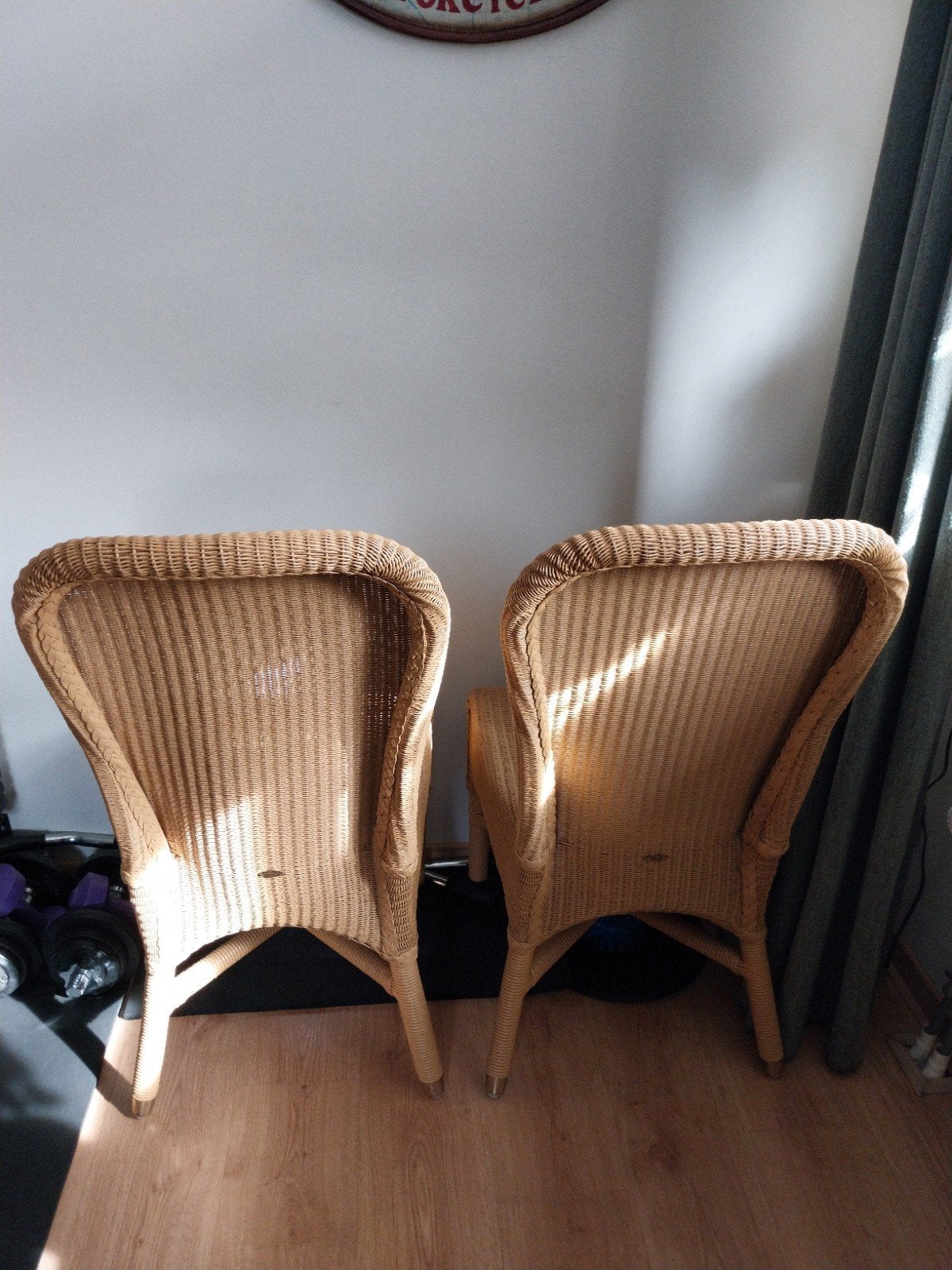 Lloyd Loom stoelen, Ophalen, Zo goed als nieuw, Bruin, Twee
