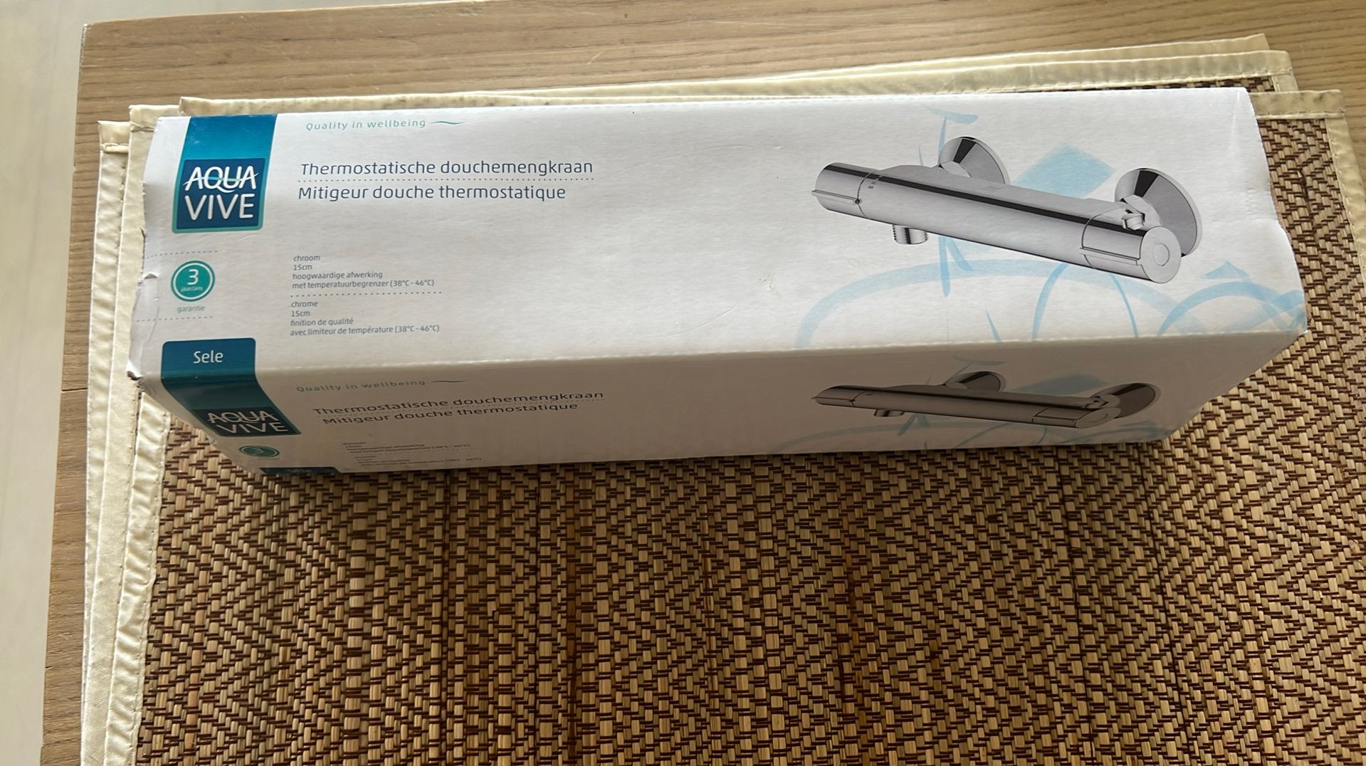 Thermostaat doucehemengkraan nieuw, Ophalen of Verzenden, Nieuw, Chroom, Douche