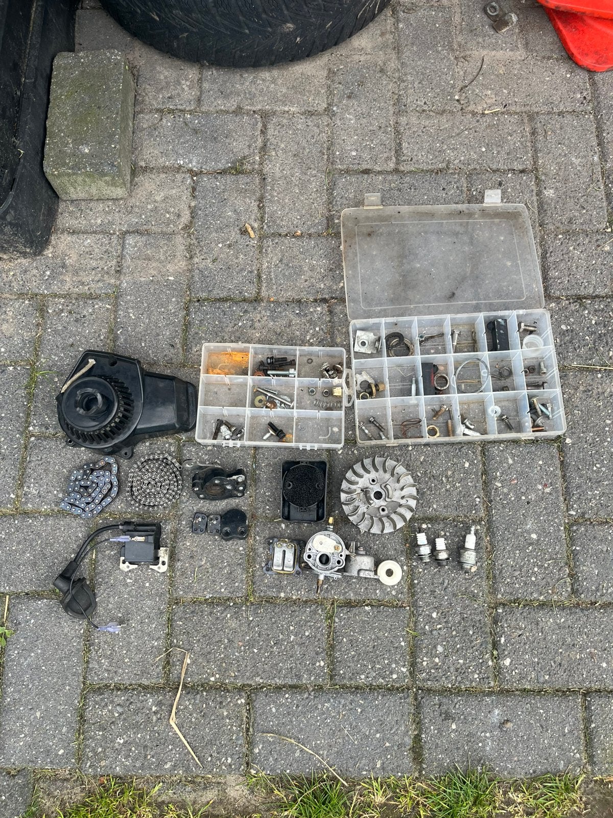 Minibik onderdelen + kappen, Ophalen of Verzenden, Gebruikt
