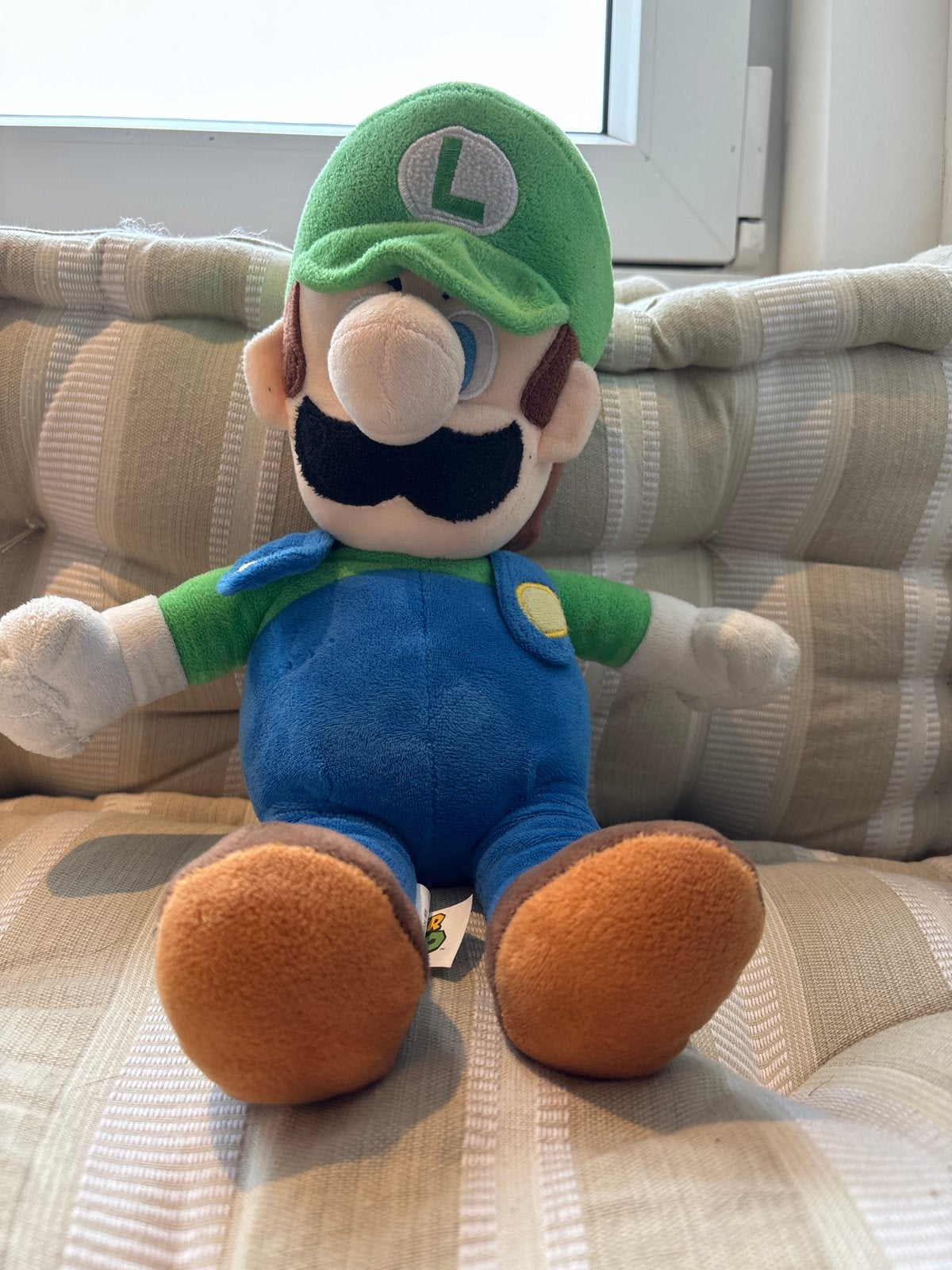 Luigi knuffel van Super Mario - Nintendo, Overige typen, Ophalen of Verzenden, Nintendo, Middelgroot (20 tot 80 cm)