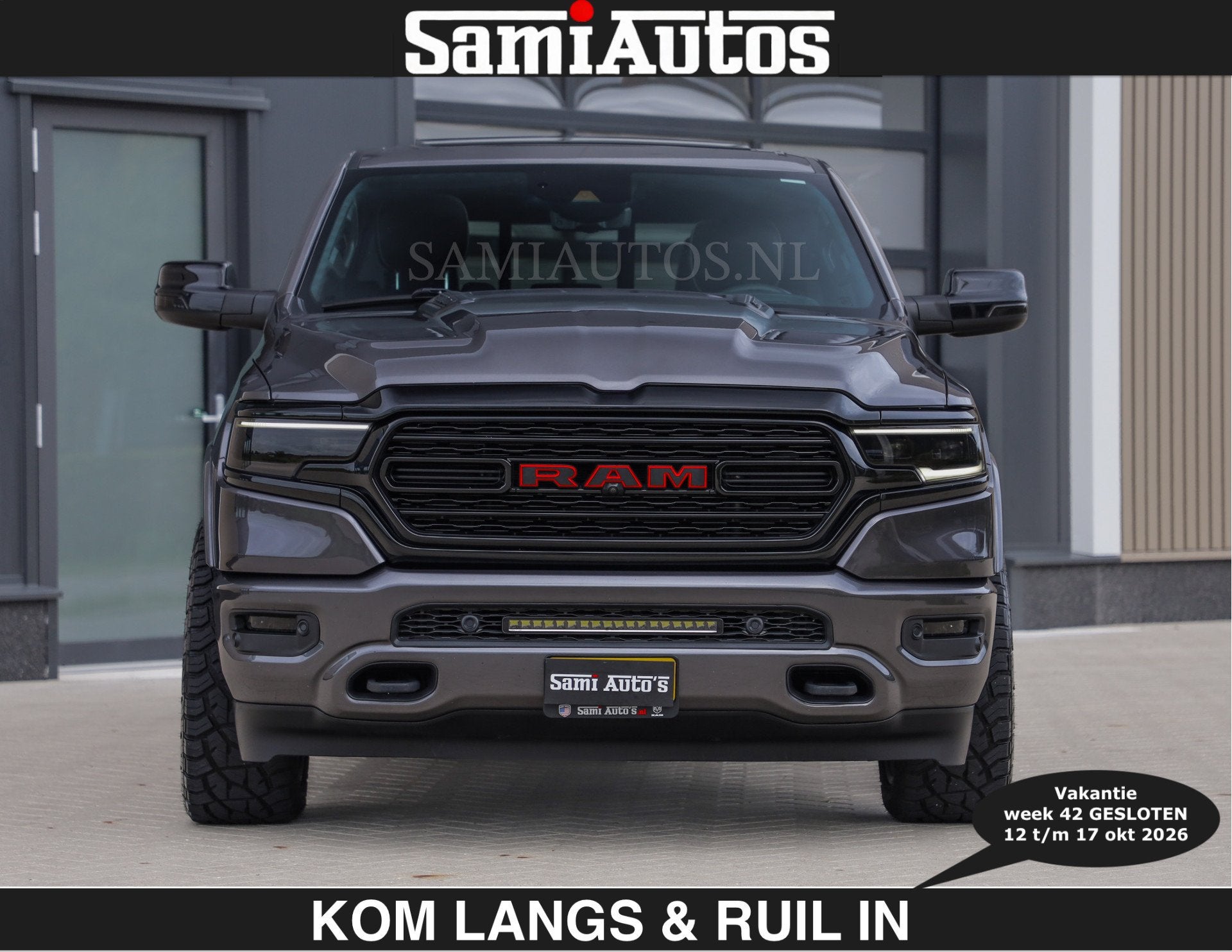 Dodge Ram MARGE + INCL BPM | LIMITED RED LINE 5.7 V8 HEMI |, Auto's, Automaat, Dealer onderhouden, Gebruikt, 5654 cc