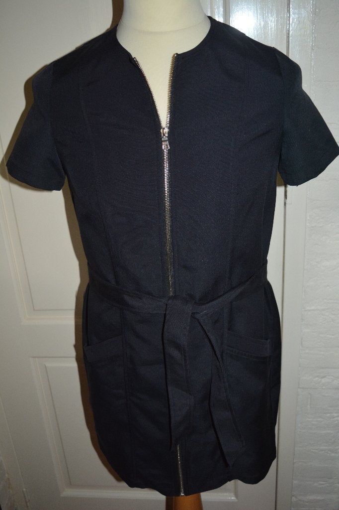 FRNCH, leuke vlotte zwarte jas/jurk, maat L, Maat 38/40 (M), French Connection, Zwart, Ophalen of Verzenden