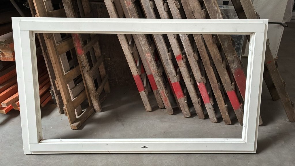 diverse houten ramen/kozijnen, wit, Doe-het-zelf en Verbouw, Kozijnen en Schuifpuien, Raamkozijn, Nieuw, 150 tot 225 cm, Hout