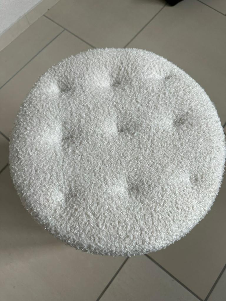 Poef, Minder dan 50 cm, Rond, Minder dan 50 cm, Ophalen of Verzenden