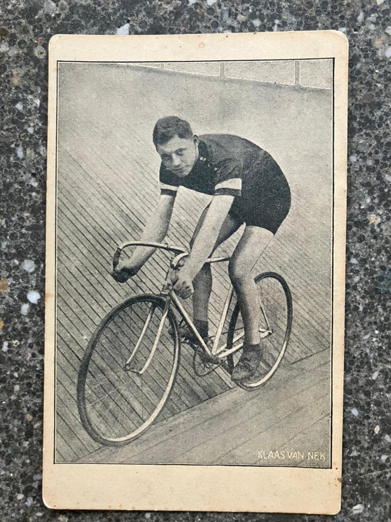 Klaas van Nek - fotokaart wielrennen, Verzenden, Zo goed als nieuw, Buitenlandse clubs