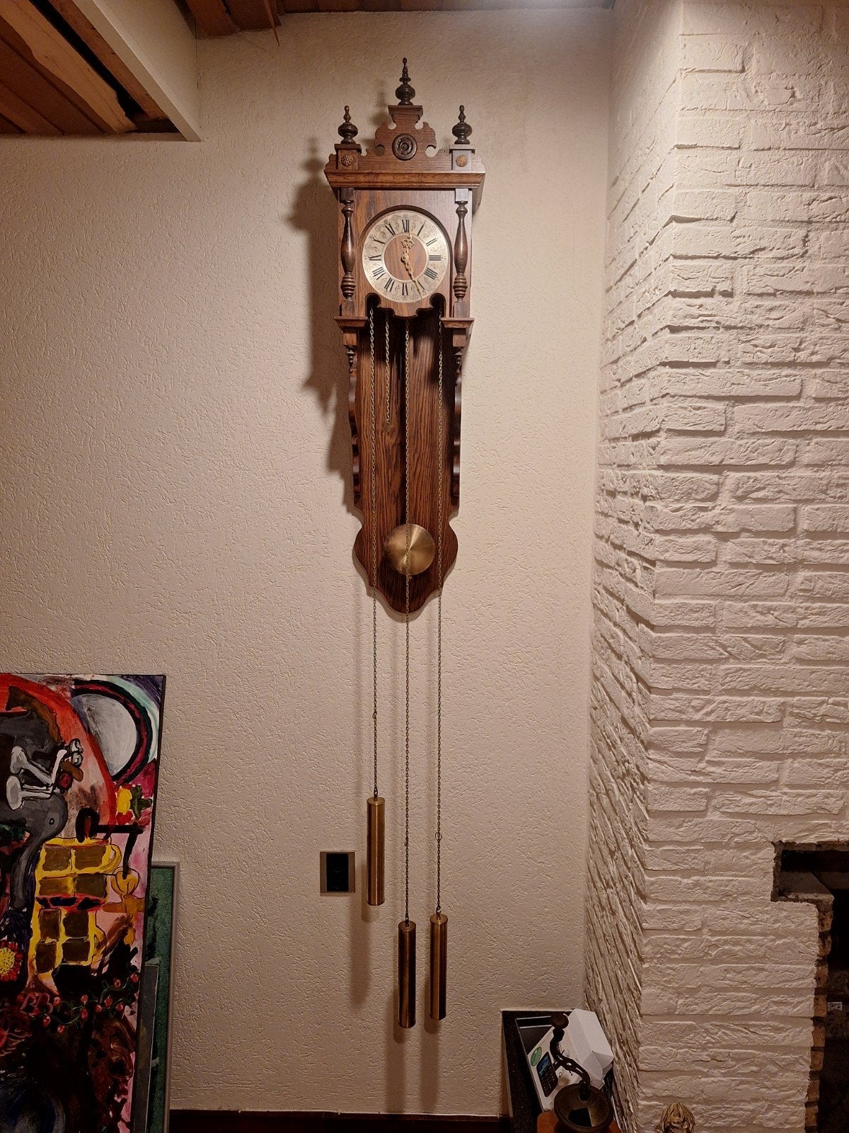 Franz Hermle FHS mechanische wandklok 1978 – Westminster – 3, Ophalen
