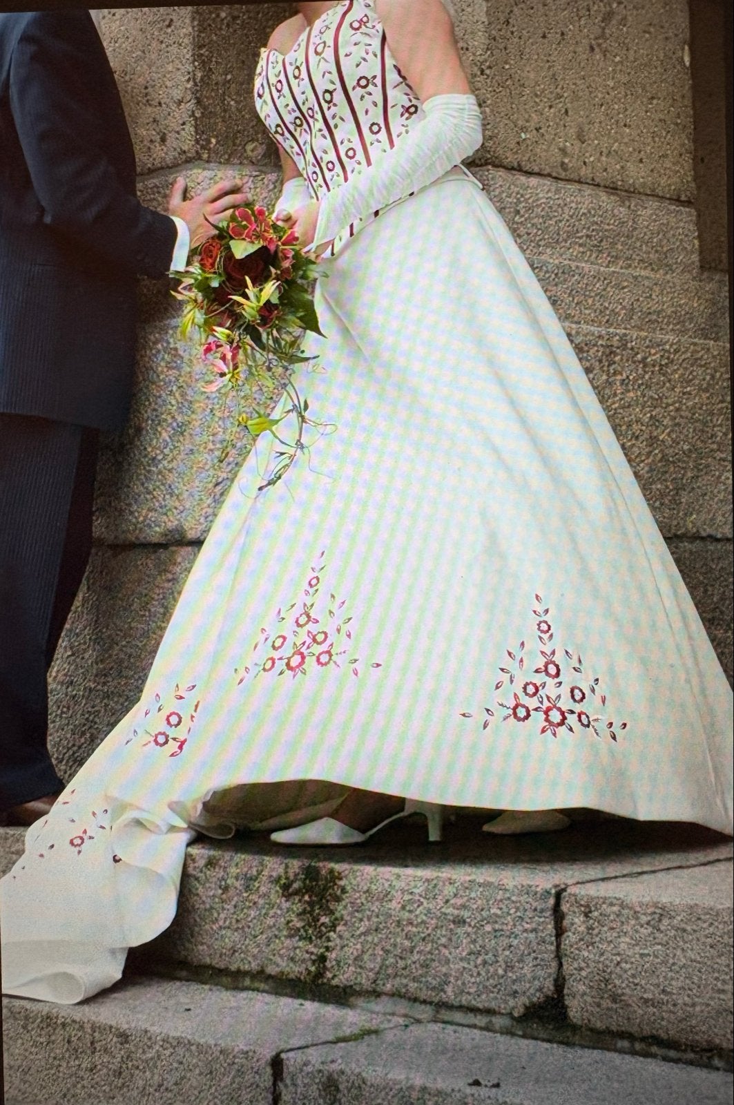 Sincerity Bridal Trouwjurk met Sleep en Toebehoren, Ophalen of Verzenden, Zo goed als nieuw, Wit, Trouwjurk