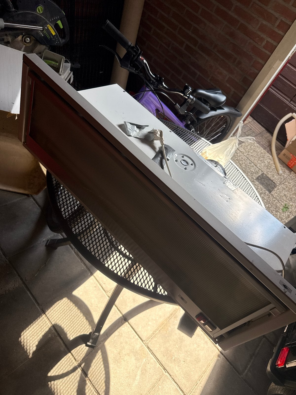 Itho Vlakscherm Afzuigkap 90 cm, Ophalen, Gebruikt, Inbouw, Vlakschermkap