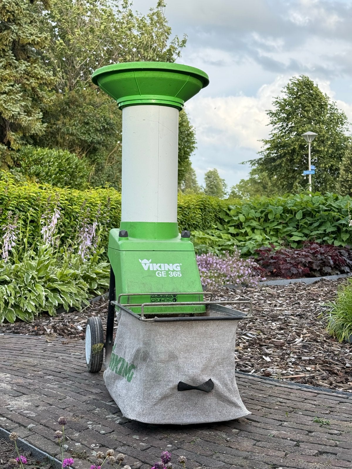 Viking GE 365 Hakselaar (Krachtstroom), Tuin en Terras, Hakselaars, Ophalen, Gebruikt, Elektrisch, Met opvangzak