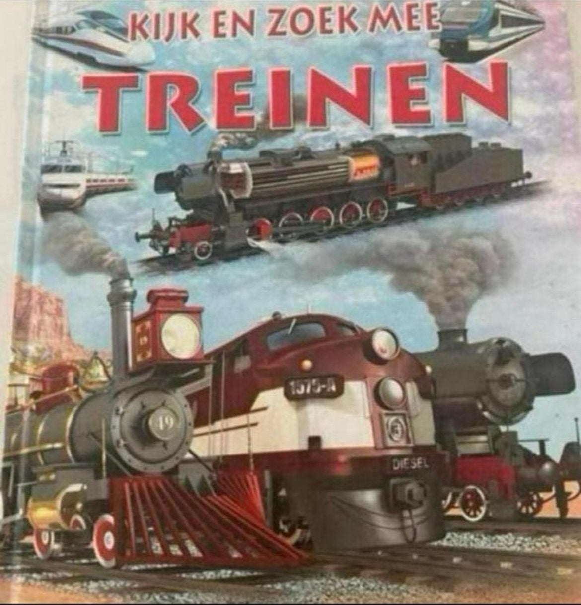 KIJK EN ZOEK MEE TREINEN - De Lombaert, Boeken, Ophalen of Verzenden, Zo goed als nieuw