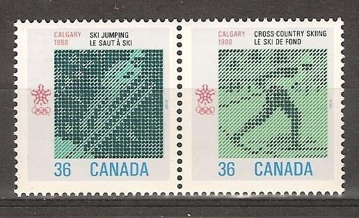 Canada, Olympische Winterspelen, 1987., Postzegels en Munten, Ophalen of Verzenden, Postfris, Noord-Amerika