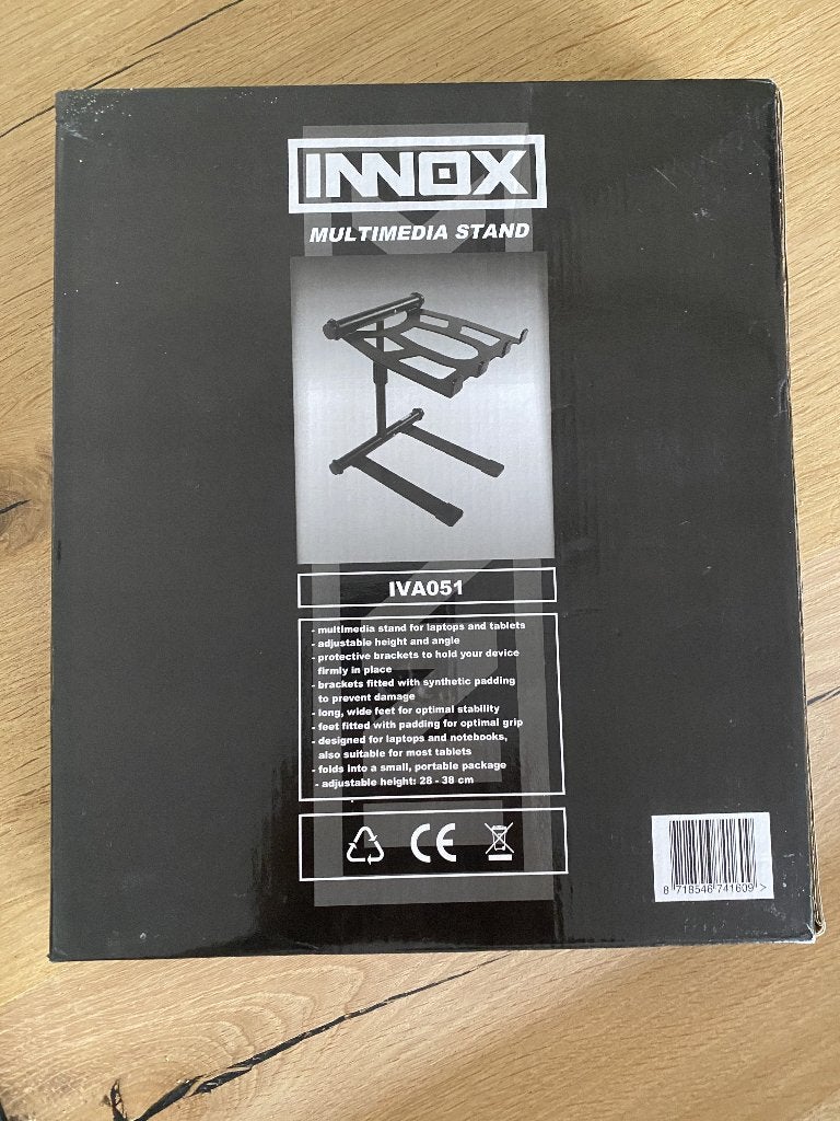 Innox IVA051 laptop stand voor thuis, kantoor, DJ-set, Ophalen, Zo goed als nieuw, Innox, In hoogte verstelbaar