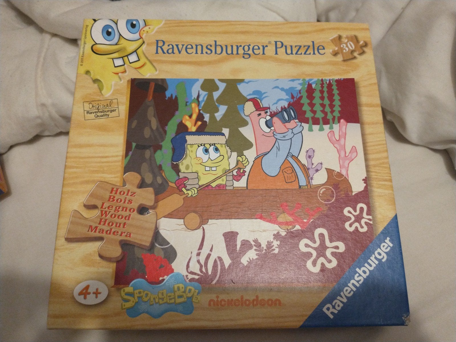 Ravensburger Spongebob Houten Legpuzzel 30 Stukjes, Ophalen of Verzenden, 10 tot 50 stukjes, Gebruikt, 4 tot 6 jaar