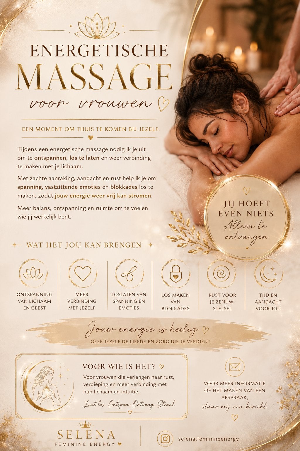 ENERGETISCHE MASSAGE VOOR VROUWEN, Ontspanningsmassage