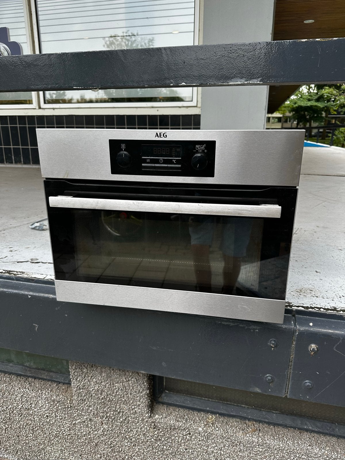 AEG Inbouw combi- magnetron Heteluchtoven, Ophalen, 45 tot 50 cm, Inbouw, 45 tot 60 cm