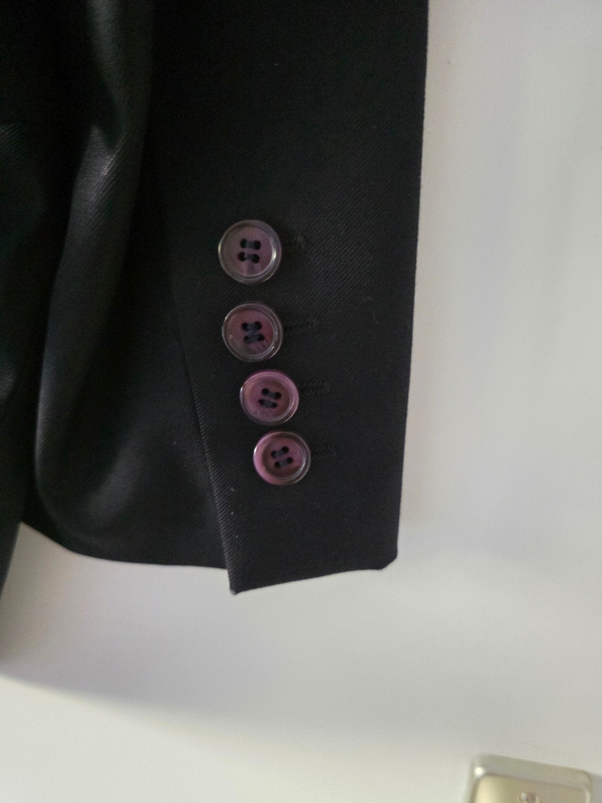 Prachtig zwart heren colbert Oxford maat 48 – 100% scheerwol, Maat 48/50 (M), Zwart, Ophalen of Verzenden, Zo goed als nieuw