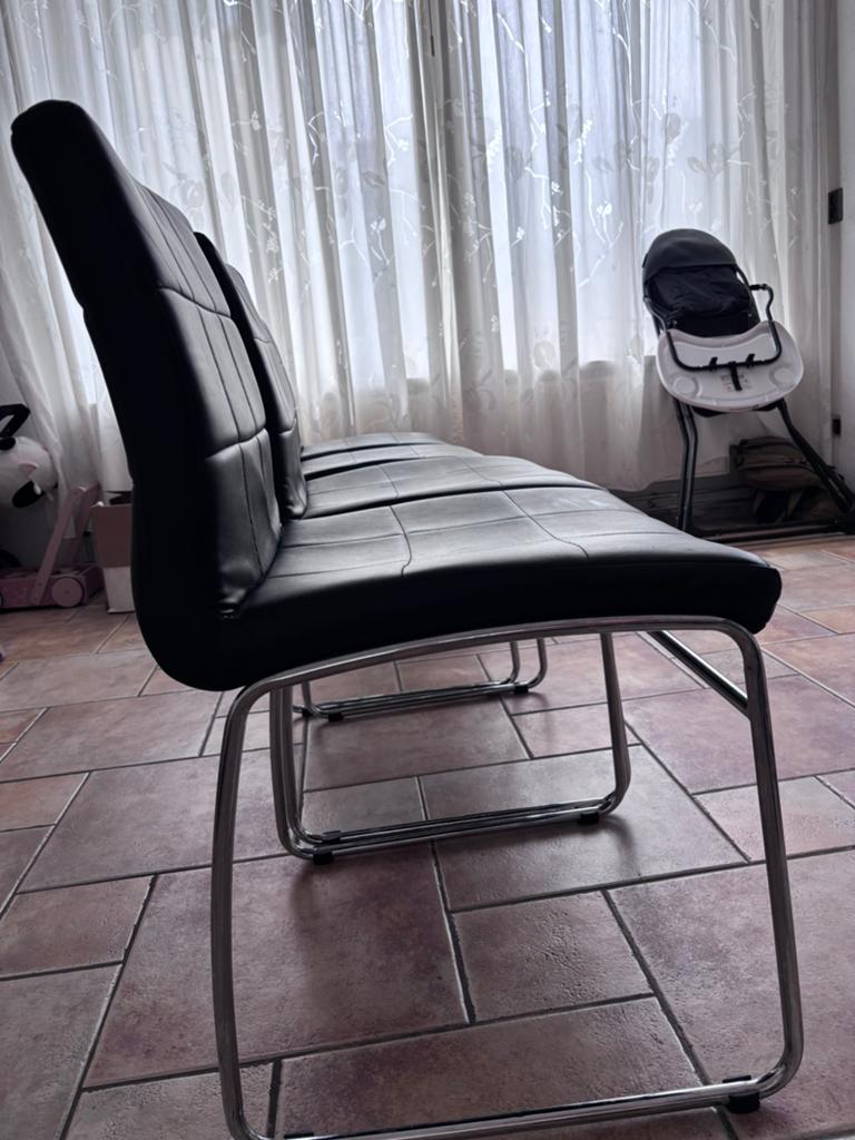 4 eettafelstoelen, Ophalen, Gebruikt, Zwart, Vier