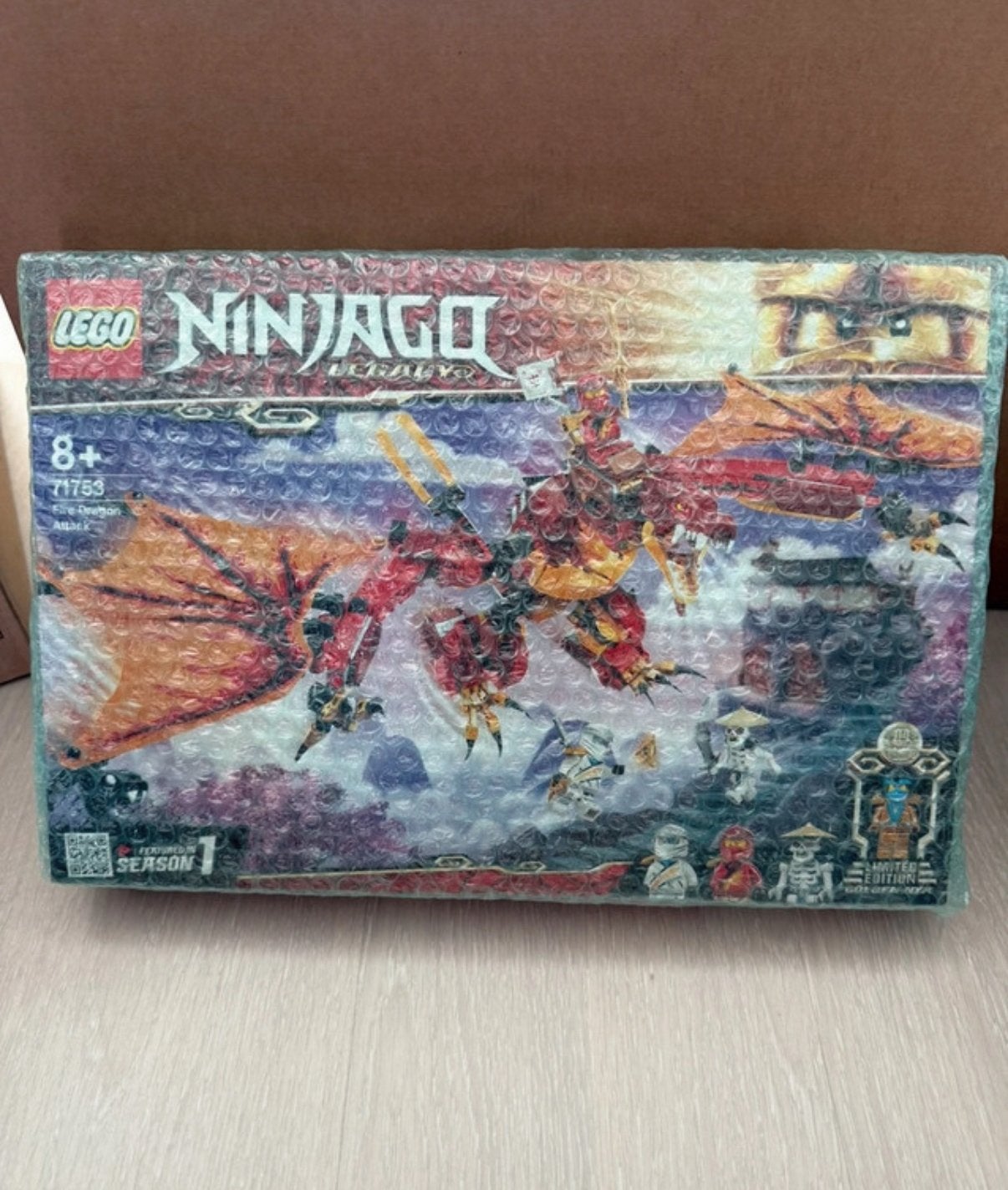 MISB Lego 71753 Fire Dragon Attack Ninjago, Ophalen of Verzenden, Nieuw