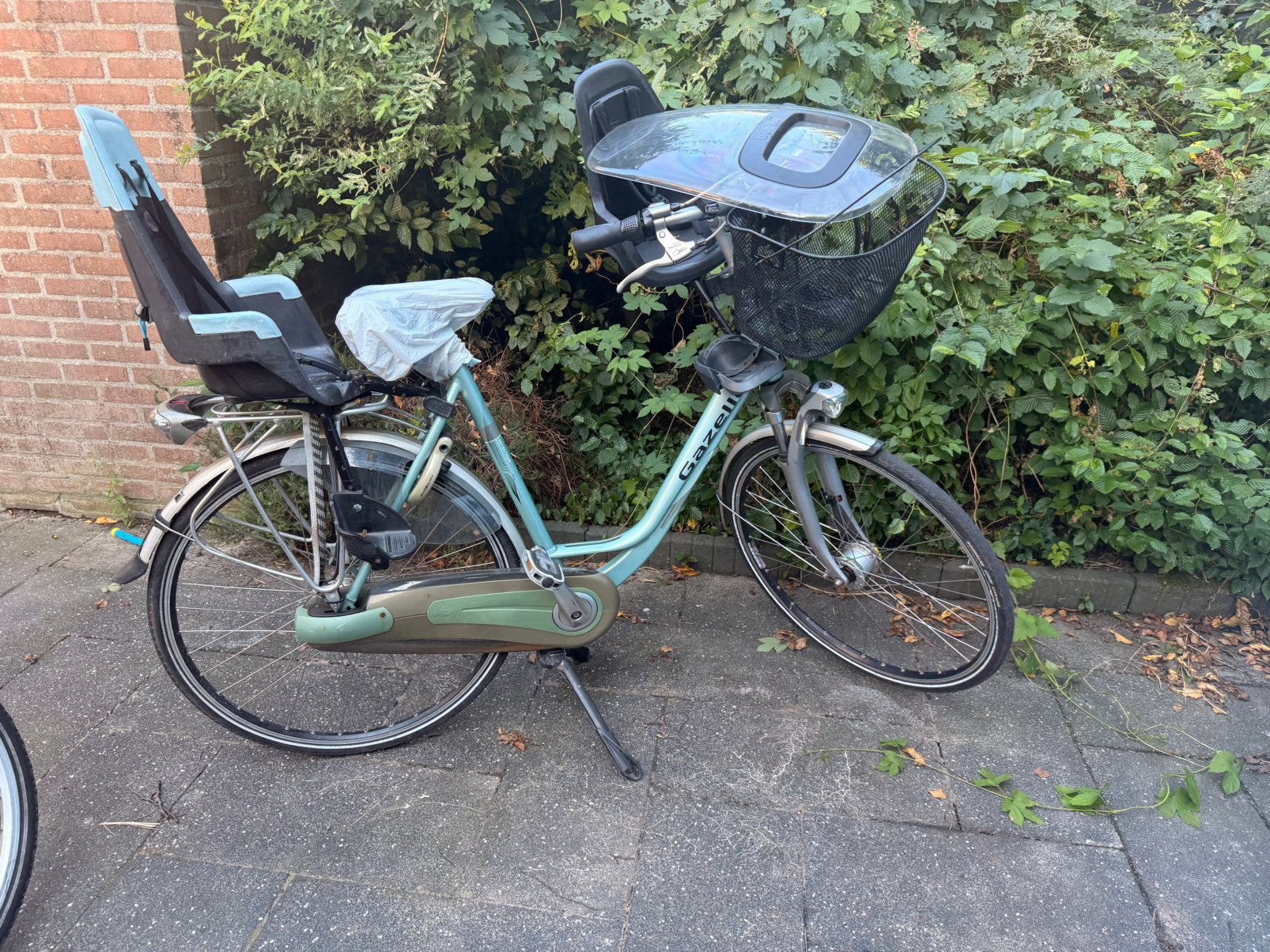 Gazelle orange damesfiets, Fietsen en Brommers, 2 zitjes, Gebruikt, Ophalen of Verzenden, Dubbele standaard