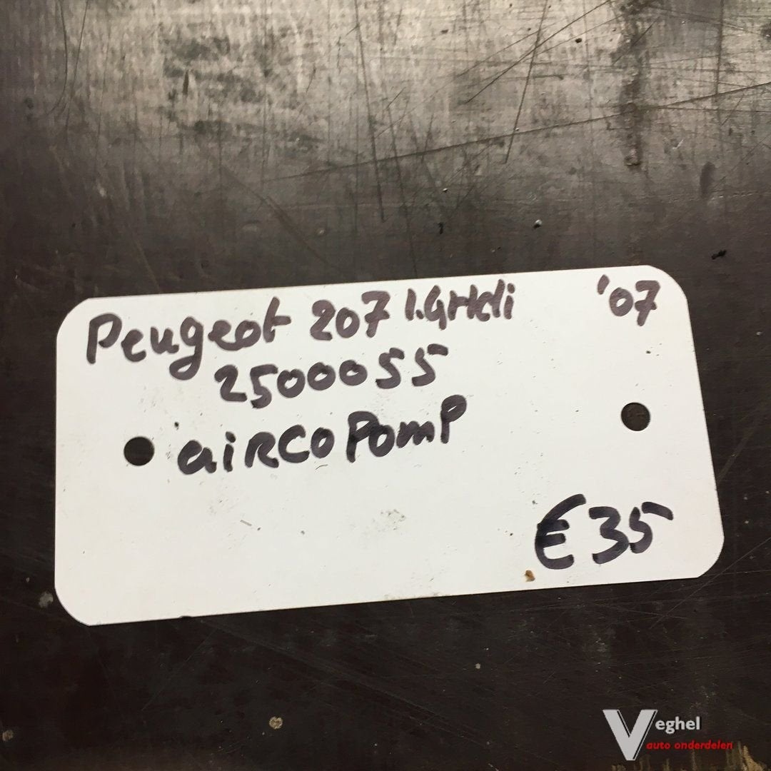 Peugeot 207 1.4 hdi 5drs 2007 2500055   Aircopomp