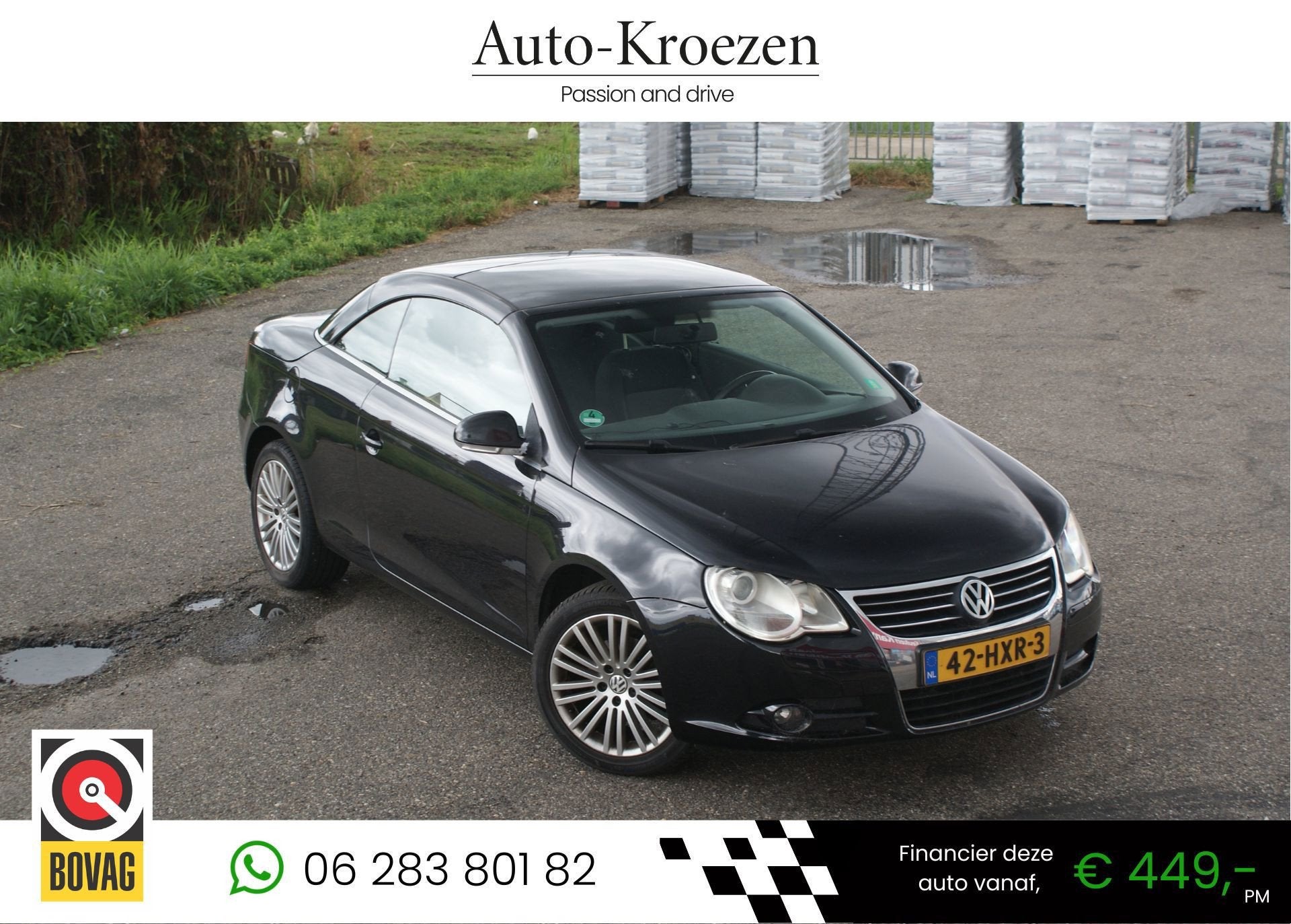 Volkswagen Eos 2.0-16v FSI | Rijd goed / Dak werkt niet |, Auto's, Voorwielaandrijving, Gebruikt, Electronic Stability Program (ESP)