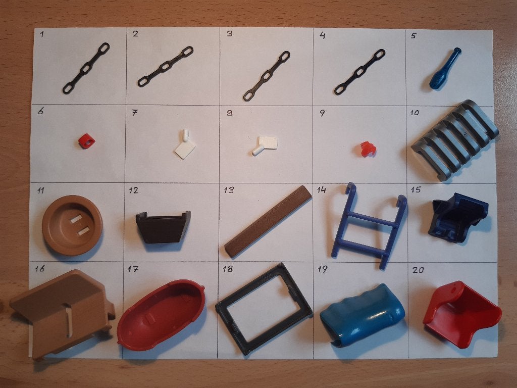 I Playmobil losse onderdelen klem zeil boot kist stoel deken, Kinderen en Baby's, Speelgoed | Playmobil, Gebruikt, Losse onderdelen