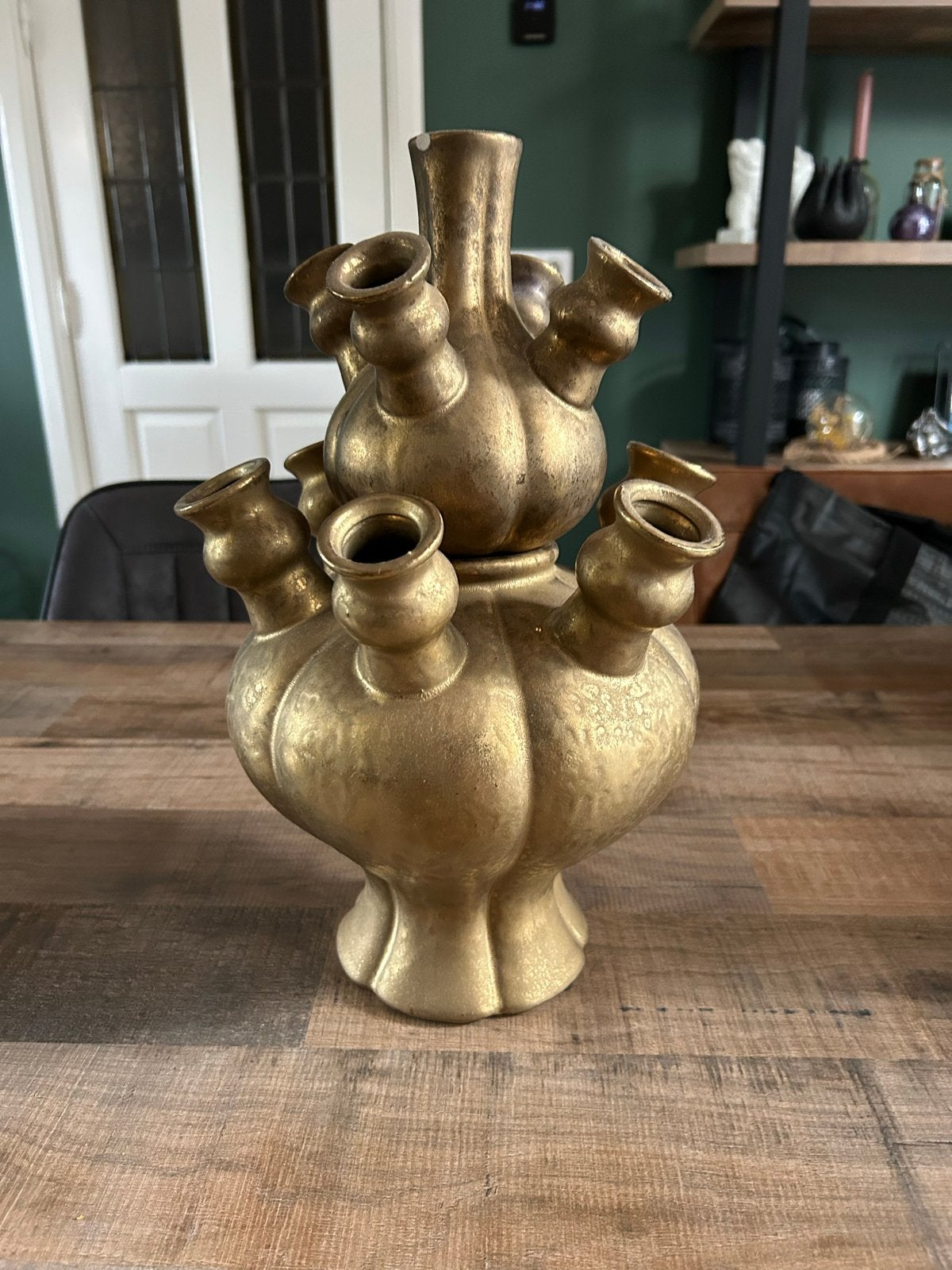 Gouden Tulpenvaas - Uniek en Decoratief, Ophalen