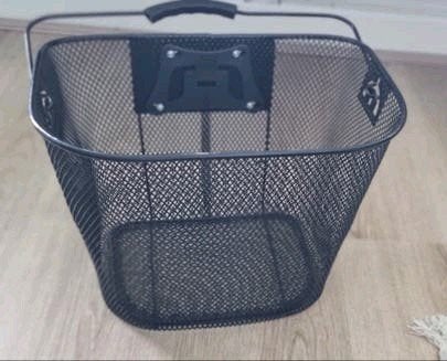 Zwarte fietsmand met stuurbevestiging, Ophalen of Verzenden, Nieuw, Fietsmand, Stuurbevestiging