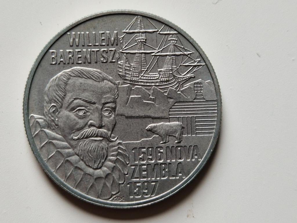 5 euro 1996 Willem Barentz, Postzegels en Munten, Munten | Nederland, Ophalen of Verzenden, Koningin Beatrix, Euro's, Losse munt
