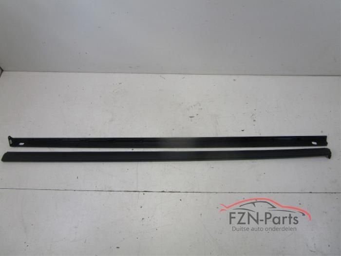 VW Polo 2G GTI R-Line Sideskirt set L+R Zwart 9B9, Ophalen of Verzenden, Gebruikt
