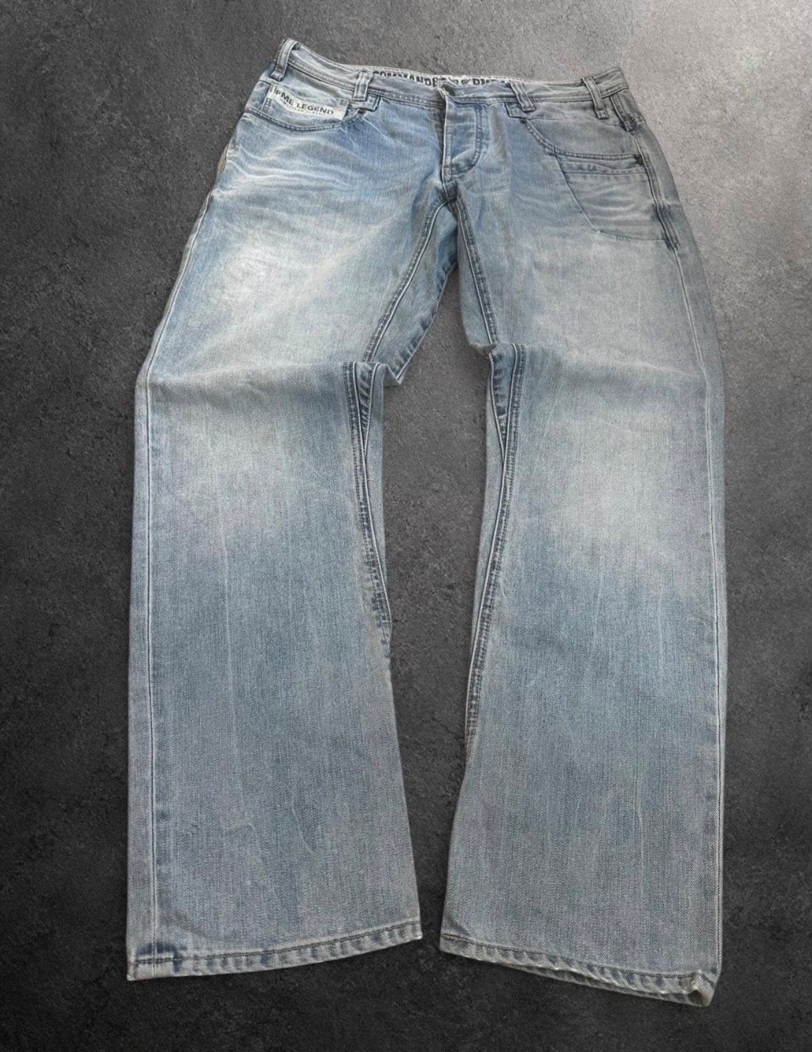 PME Legend Commander Jeans 34x32 Light Wash Straight Fit, Ophalen of Verzenden, Gedragen, Blauw, W33 - W34 (confectie 48/50)