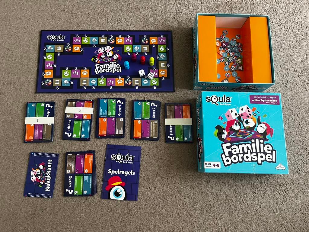 Bordspel Squla, groep 4-8, Hobby en Vrije tijd, Gezelschapsspellen | Bordspellen, Ophalen, Zo goed als nieuw
