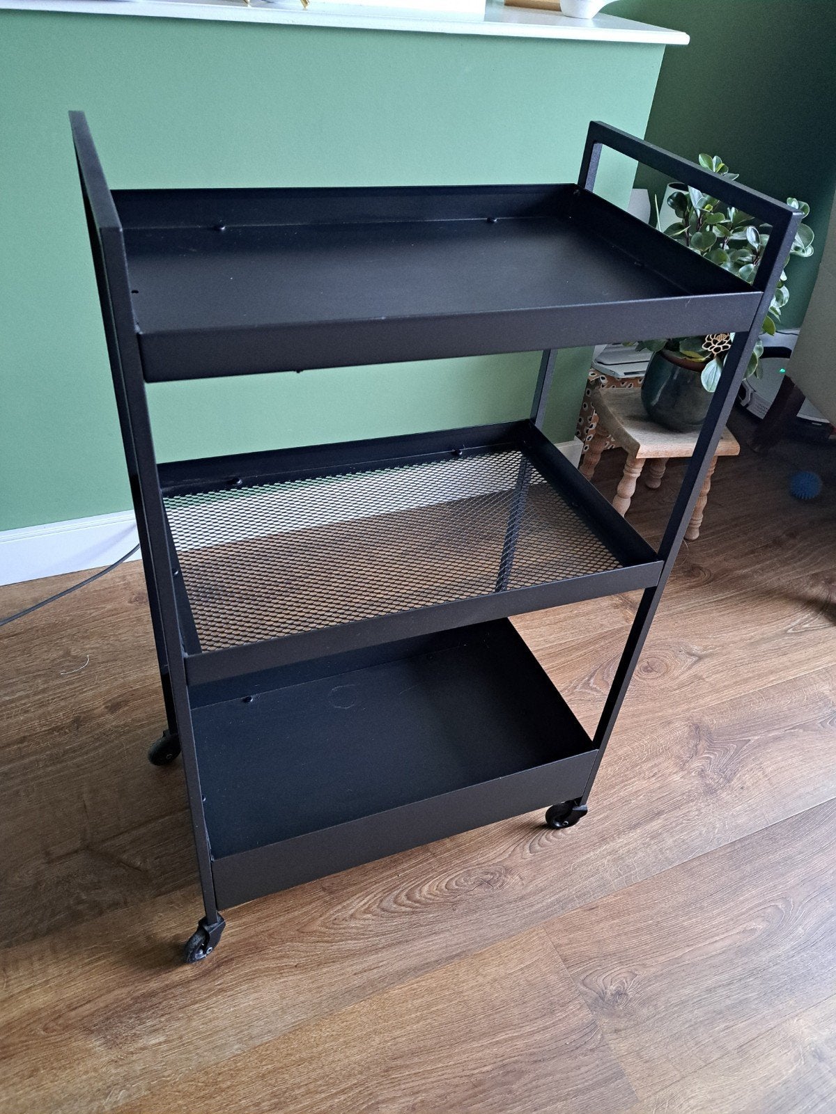 IKEA Trolley Zwart, Huis en Inrichting, Ophalen, Zo goed als nieuw