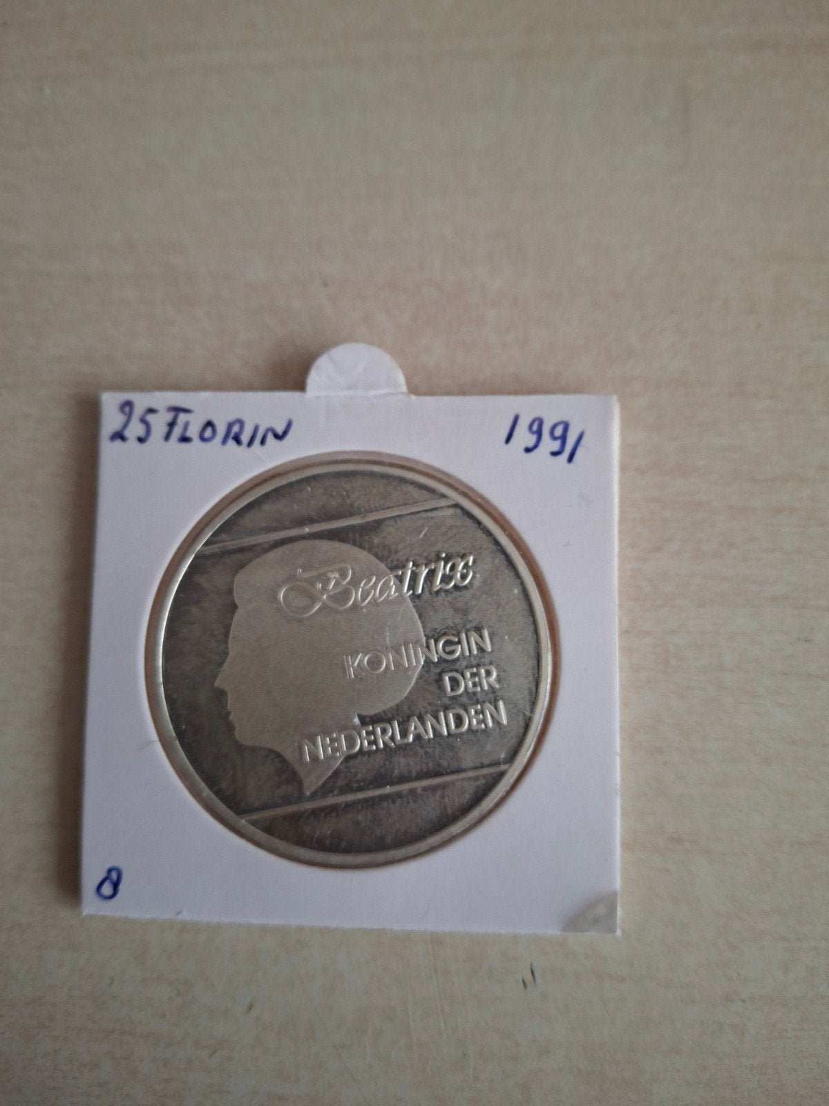 Aruba 25 Florin 1991 Zilveren Munt UNC, Ophalen of Verzenden, Overige landen, Losse munt, Zilver